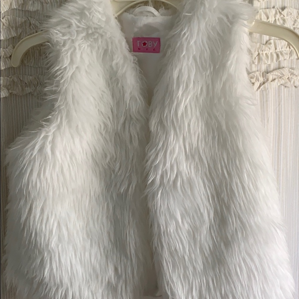 Fur vest kids